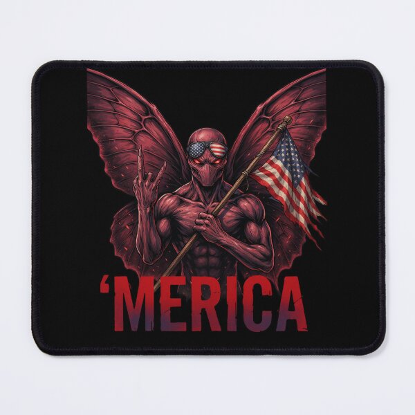 Item preview, : 'Merica Mothman Patriotic Tee designed and sold by DarylWelsh2024.