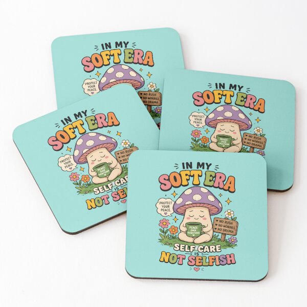 Item preview, Self Care Is Not Selfish Cute Mushroom designed and sold by NEOCHRONOS.