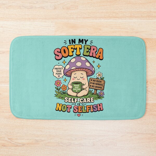 Item preview, Self Care Is Not Selfish Cute Mushroom designed and sold by NEOCHRONOS.