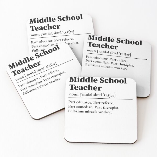 Item preview, Middle School Teacher Definition  designed and sold by LounisArt.