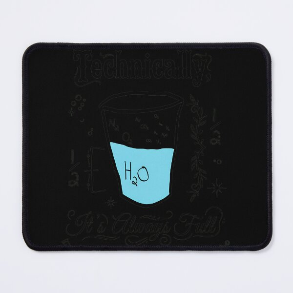 Item preview, Technically Always Full Chemistry Water Glass designed and sold by WhimsyWephy.