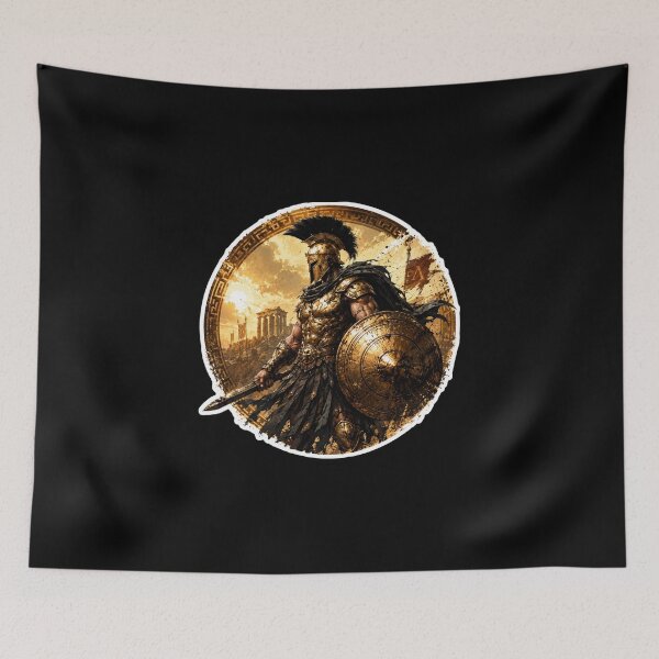 Item preview, Ancient greek warrior spartan designed and sold by SMARTKIT  DESIGNAGENCY.