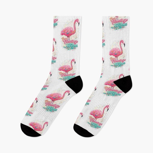Item preview, Be a Flamingo in a Flock of Pigeons designed and sold by PaintingDreams2.