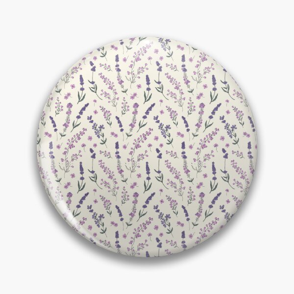 Item preview, Purple Lavender Wildflower Pattern on White Background designed and sold by NuvoraNest.