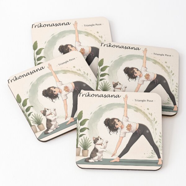 Item preview, Trikonasana - Triangle Pose designed and sold by dawnlotus.