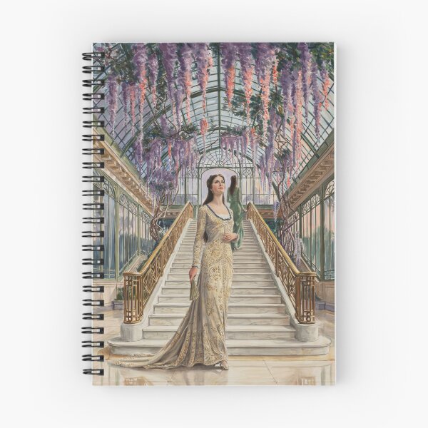 Artikelvorschau, George Barbier inspirierte Wisteria-Wintergarten-Eleganz im Art-Deco-Stil | Luxuriöse botanische Gewächshaus-Illustration | Vintage-Pariser Dekor entworfen und verkauft von Tamas Das.