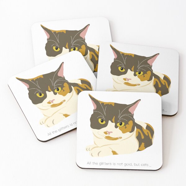 Item preview, All the glitters is not gold, but cats. designed and sold by CorianderCat.