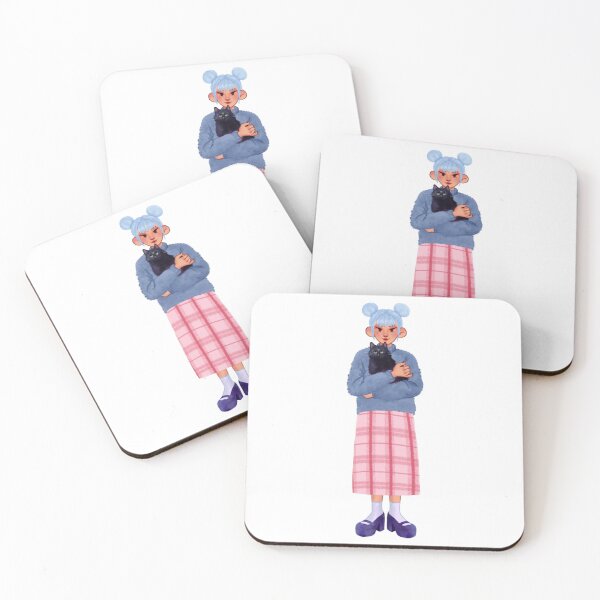 Item preview, Magical Girl With A Cat Cute Anime Witch Pigtails Uniform designed and sold by Hiimnotlara.