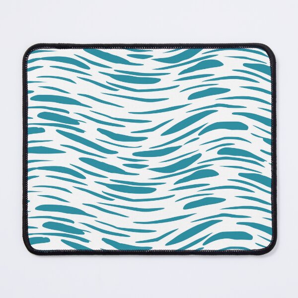 Item preview, Teal Abstract Waves Brushstroke Pattern designed and sold by BetweenForms.