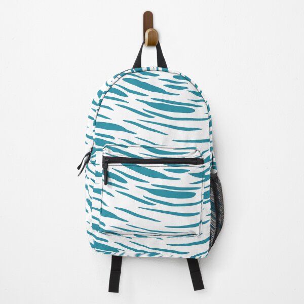 Item preview, Teal Abstract Waves Brushstroke Pattern designed and sold by BetweenForms.