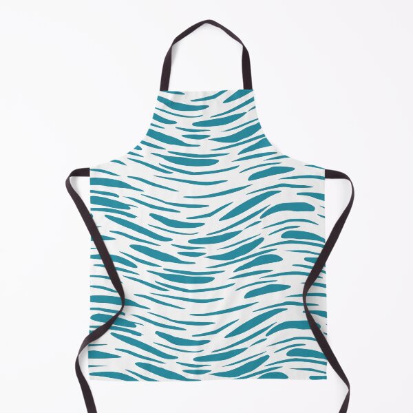 Item preview, Teal Abstract Waves Brushstroke Pattern designed and sold by BetweenForms.