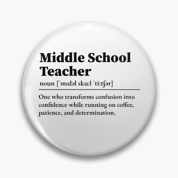 Item preview, Middle School Teacher Definition  designed and sold by LounisArt.
