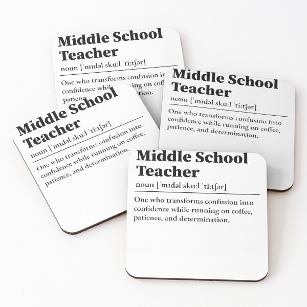 Item preview, Middle School Teacher Definition  designed and sold by LounisArt.