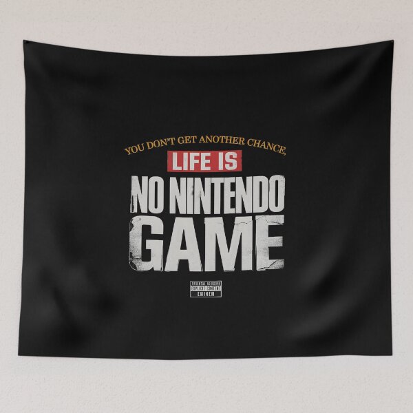 Item preview, Life Is No Nintendo Game Eminem - Red Stencil Label Quote designed and sold by Enea Kelo.
