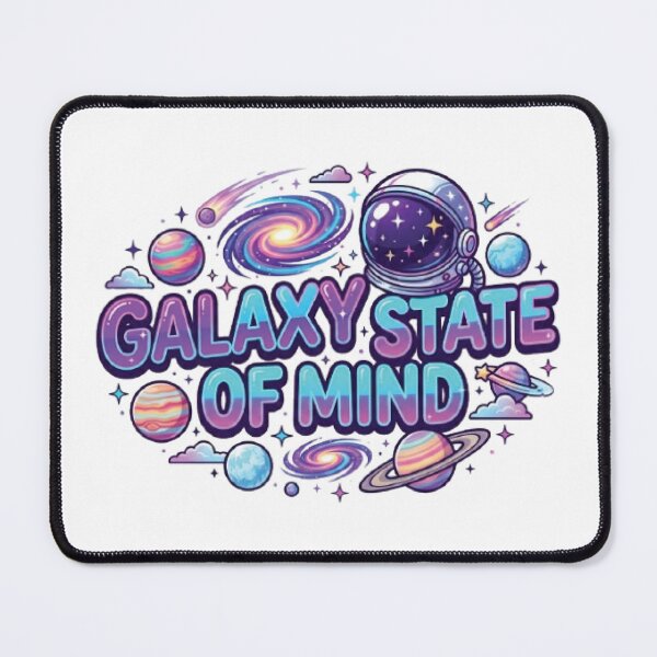 Item preview, Galaxy State Of Mind | Colorful Cosmic Space Typography T-Shirt with Planets & Stars designed and sold by Faisal Shah.