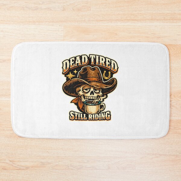 Item preview, Dead Tired Still Riding Cowboy Skeleton designed and sold by Lobory.