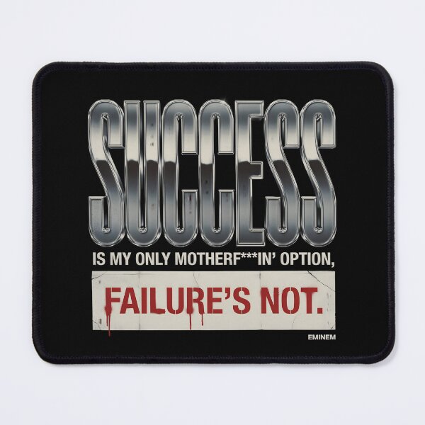 Item preview, Success Is My Only Option - Eminem 3D Chrome Red Stencil designed and sold by Enea Kelo.