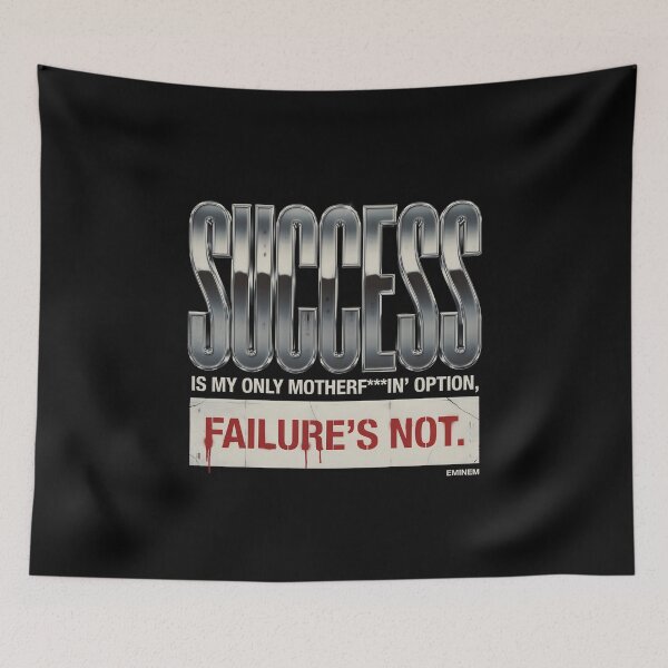 Item preview, Success Is My Only Option - Eminem 3D Chrome Red Stencil designed and sold by Enea Kelo.