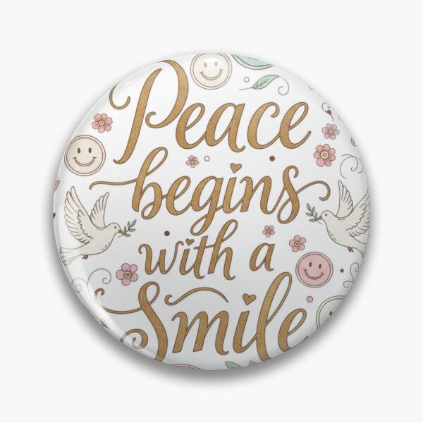 Item preview, Peace begins with a smile designed and sold by AnonimusDesigns.