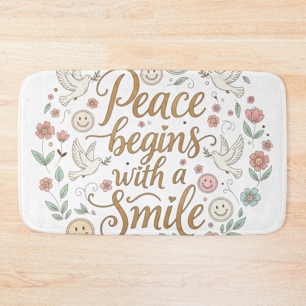 Item preview, Peace begins with a smile designed and sold by AnonimusDesigns.