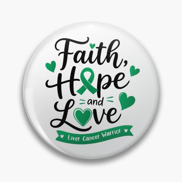 Item preview, Faith Hope Love Liver Cancer Warrior Green Ribbon designed and sold by teeperfect.