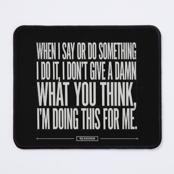 Item preview, I Don't Give A Damn What You Think - Eminem Mono Blueprint designed and sold by Enea Kelo.
