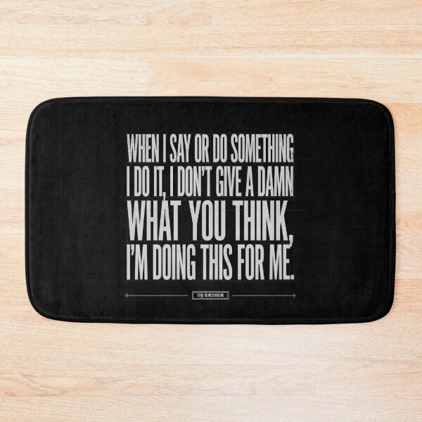 Item preview, I Don't Give A Damn What You Think - Eminem Mono Blueprint designed and sold by Enea Kelo.
