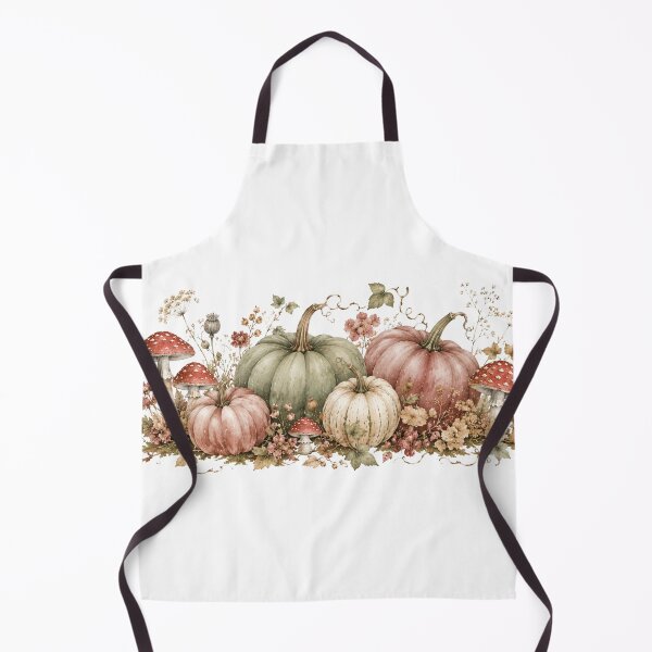 Item preview, Pastel Pumpkins and Mushrooms — Soft Autumn Halloween Art designed and sold by DreamelleStudio.