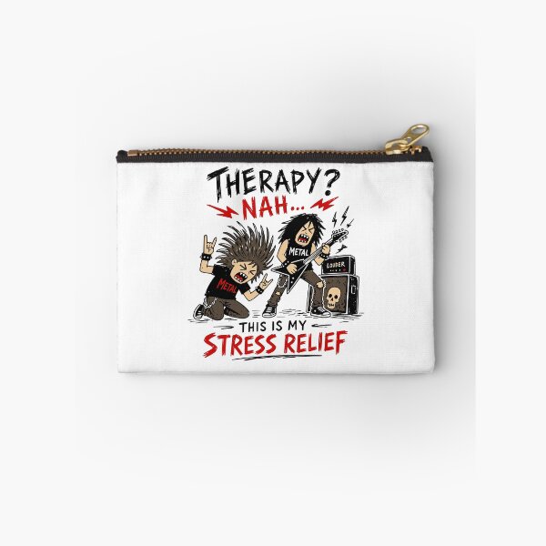Item preview, Therapy? Nah… This Is My Stress Relief T-Shirt | Funny Heavy Metal Guitarist Shirt designed and sold by Popstudio85.