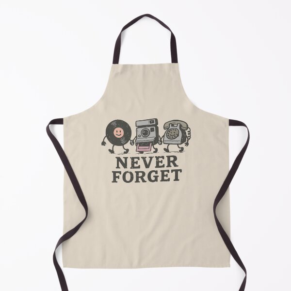 Item preview, Never Forget Retro Tech Vinyl Record, Polaroid Camera & Rotary Phone designed and sold by BrownHorse90s.