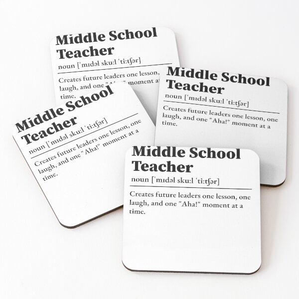 Item preview, Middle School Teacher Definition  designed and sold by LounisArt.