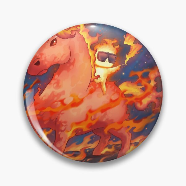 Item preview, Flame Boy with Fire Horse designed and sold by Ranaranku-25.
