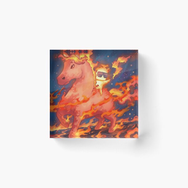 Item preview, Flame Boy with Fire Horse designed and sold by Ranaranku-25.