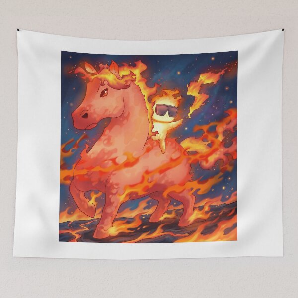 Item preview, Flame Boy with Fire Horse designed and sold by Ranaranku-25.