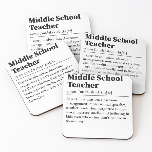 Item preview, Middle School Teacher Definition  designed and sold by LounisArt.