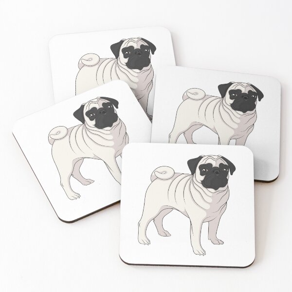 Item preview, Illustration with pug designed and sold by RizikCat.