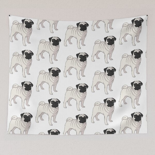 Item preview, Illustration with pug designed and sold by RizikCat.