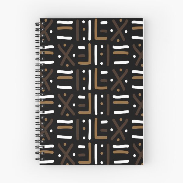 Item preview, Traditional African Mudcloth - Bogolan Black and White Pattern designed and sold by Wolagno.