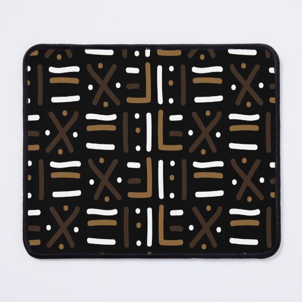 Item preview, Traditional African Mudcloth - Bogolan Black and White Pattern designed and sold by Wolagno.