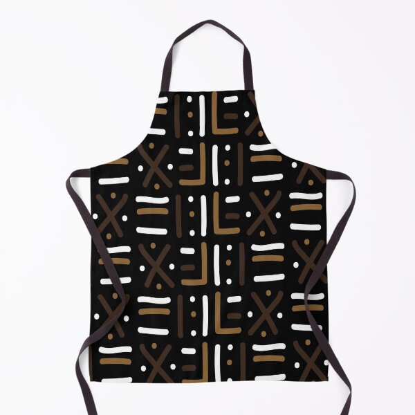 Item preview, Traditional African Mudcloth - Bogolan Black and White Pattern designed and sold by Wolagno.