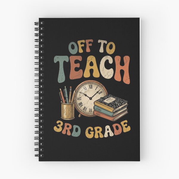 Item preview, Off To Teach 3rd Grade - Retro Groovy Teacher designed and sold by ViralVector.