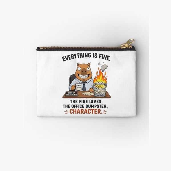 Item preview, Corporate Chaos: Everything Is Fine Capybara designed and sold by corporate Capybara.