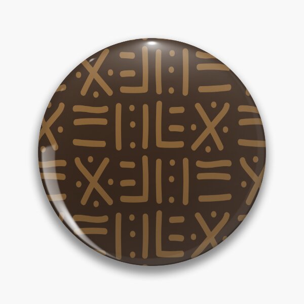 Item preview, Traditional African Mudcloth - Bogolan Black and White Pattern designed and sold by Wolagno.