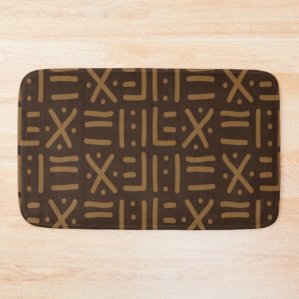 Item preview, Traditional African Mudcloth - Bogolan Black and White Pattern designed and sold by Wolagno.