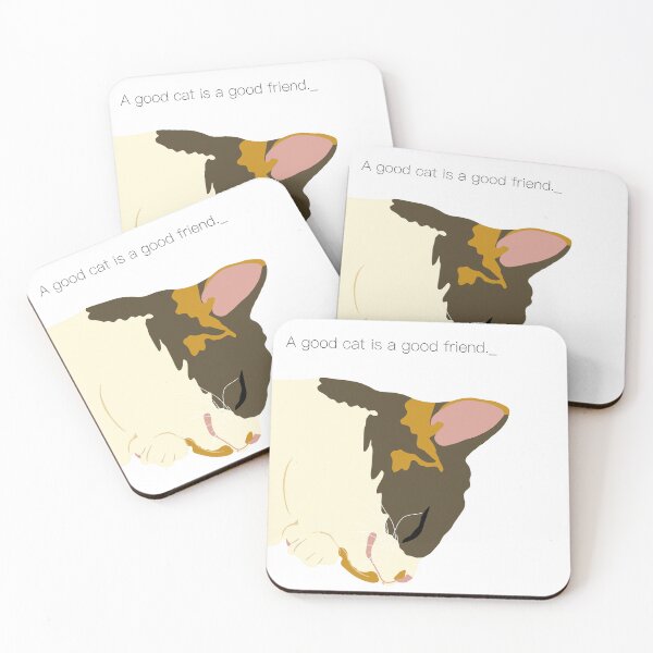 Item preview, A good cat is a good friend. designed and sold by CorianderCat.