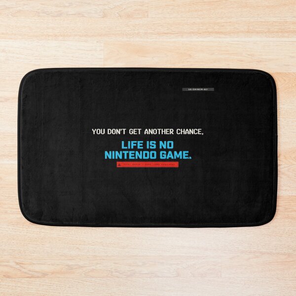 Item preview, Life Is No Nintendo Game Eminem - Cyberpunk Cyan HUD Quote designed and sold by Enea Kelo.