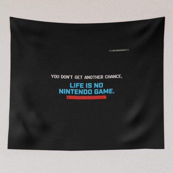 Item preview, Life Is No Nintendo Game Eminem - Cyberpunk Cyan HUD Quote designed and sold by Enea Kelo.