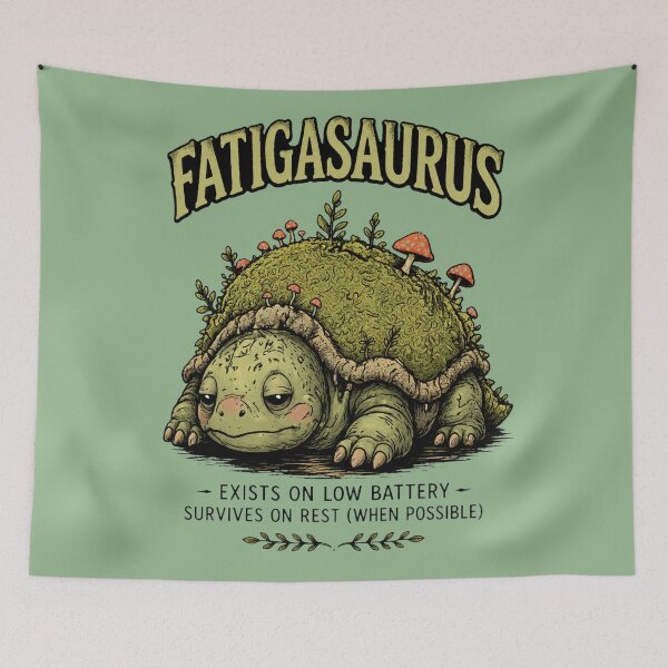 Item preview, Fatigasaurus the Fatigue Cryptid designed and sold by CaitlynConnor.