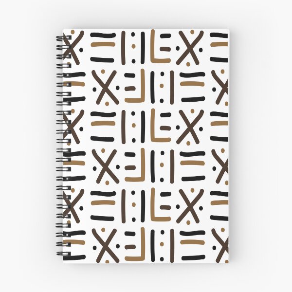 Item preview, Traditional African Mudcloth - Bogolan Black and White Pattern designed and sold by Wolagno.