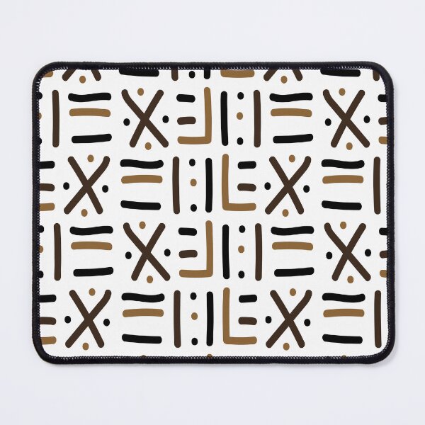 Item preview, Traditional African Mudcloth - Bogolan Black and White Pattern designed and sold by Wolagno.
